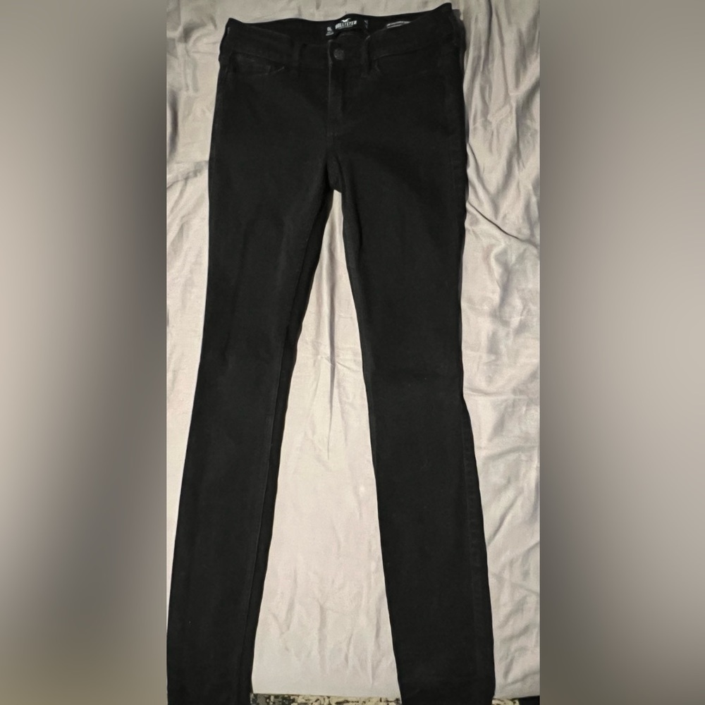 Girls Hollister Low Rise Super Skinny Classic Stretch Sz W24 L32 Black